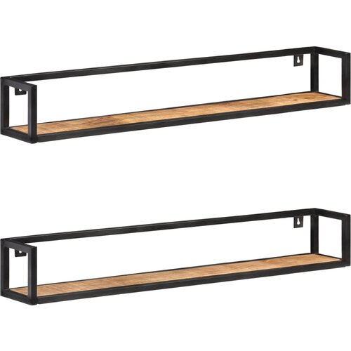 vidaXL Stenske police 2 kosa 120 cm robusten mangov les Cene