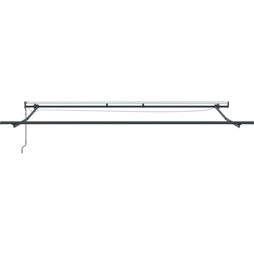 vidaXL Samodejna retraktibilna tenda z LED črna 450x350 cm, Zamenjava akrilne tkanine za okvir 4,5x3,5 m črna Cene