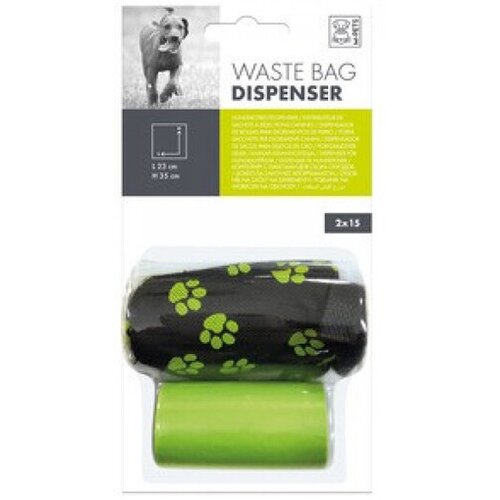 M Pets OPREMA ZA LJUBIMCE HIGIJENA VREĆICE SA MEKIM DISPENZEROM, CRNO- ZELENA 2X15 Cijene