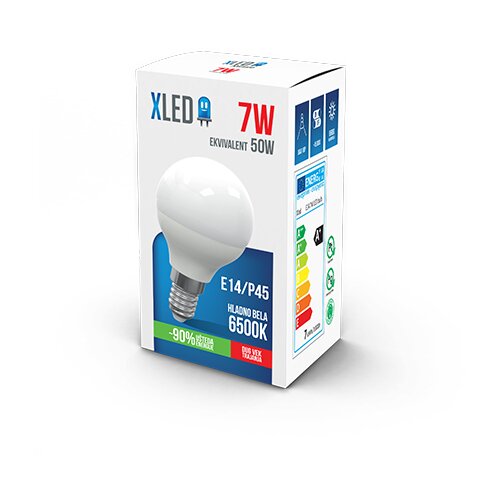 Xled led sijalica E14 7W, P45, 6500K ( E14 7W, P45 HB ) Cene