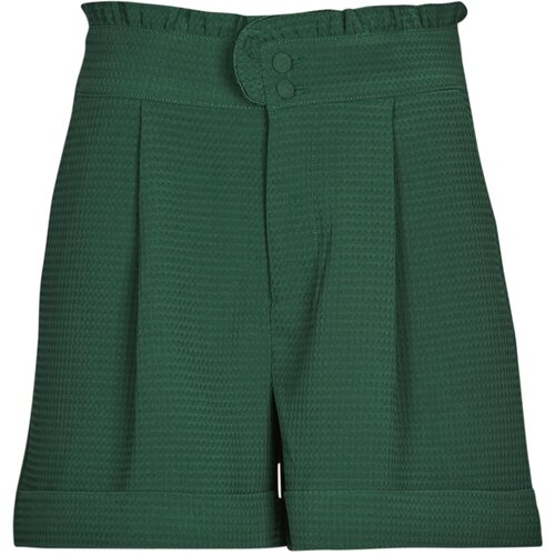 Only Kratke hlače &amp;amp; Bermuda ONLROSEMARY HW FRILL WAFFLE SHORTS PNT Zelena Slike