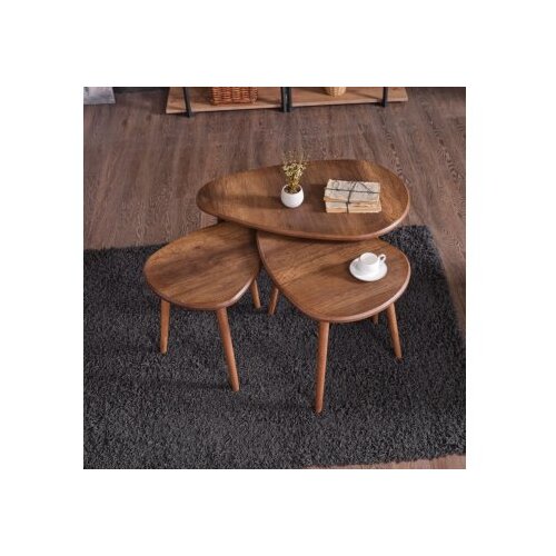 Hanah home sto za kafu alvin walnut Slike