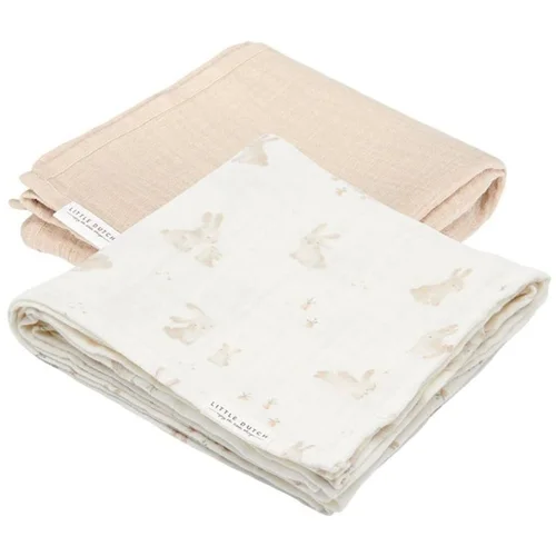 Little dutch komplet 2 tetra pleničk 70x70 muslin baby bunny