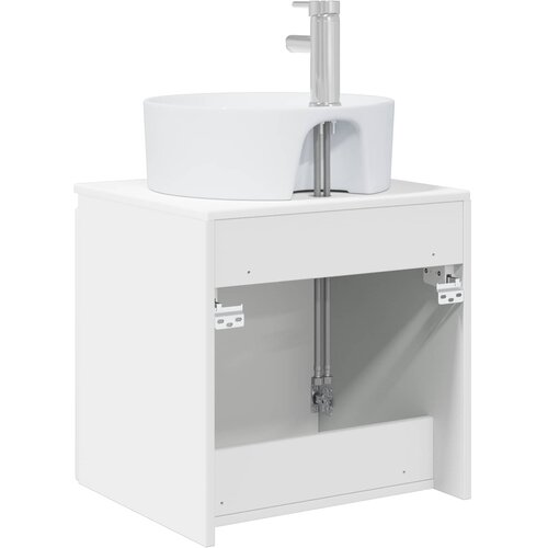  Umivaonik s policom Bijela visokog sjaja 49,5 x 44,5 x 65 cm Slike