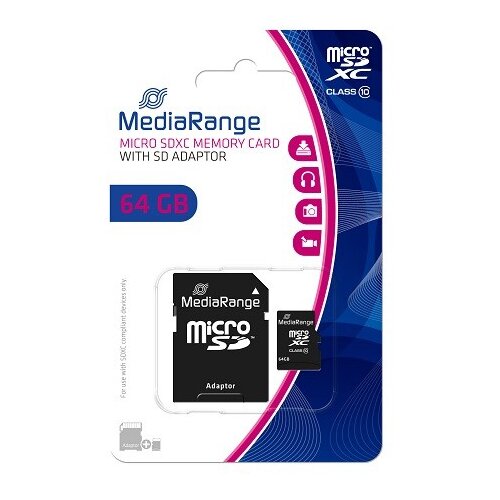 Mediarange 64GB MICRO SDHC+ADPTER/C10 Cene