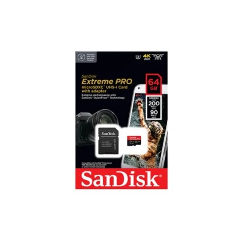 San Disk sdxc extreme pro 200MB/s 64GB micro sd sa adapterom Cene