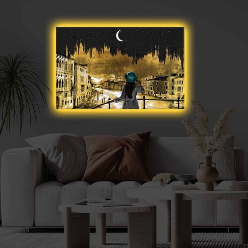 Wallity Slika sa LED osvetljenjem 4570KTLGDACT - 030, 45x70 cm Slike