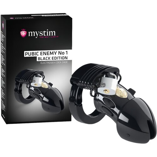 Mystim kavez za penis pubic enemy no 1, crni Cene