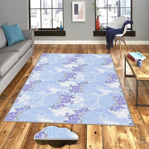 Conceptum Hypnose Tepih Eexfab940-1, Pravougaoni, 80 x 150 cm, Plavi Cijene