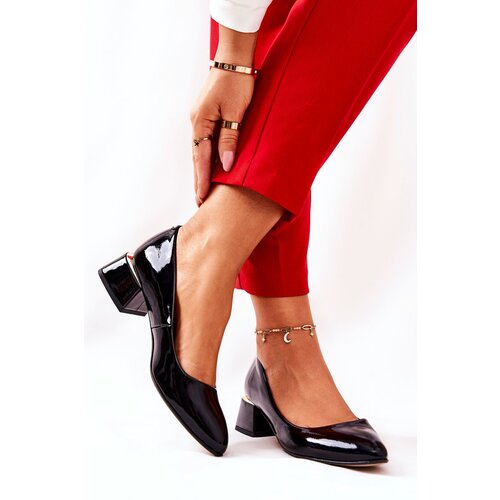 Kesi Lacquered pumps Lewski 3118 Black Slike