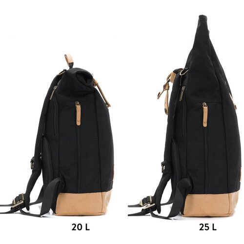 Fillikid torba/ruksak za mamu Rolltop Berlin, black Slike