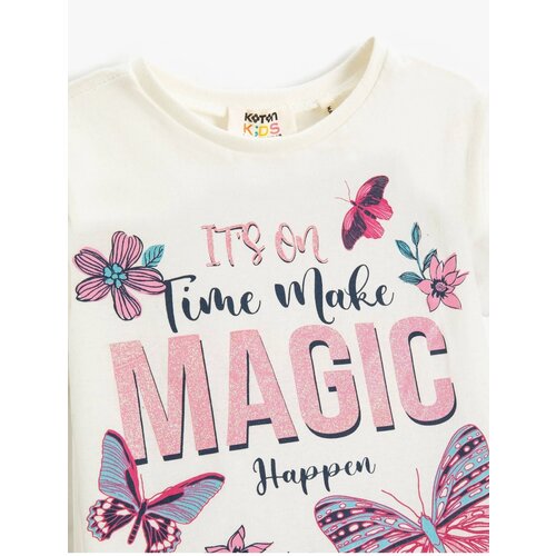 Koton 3skg10145ak Girls T-shirt Ecru Slike