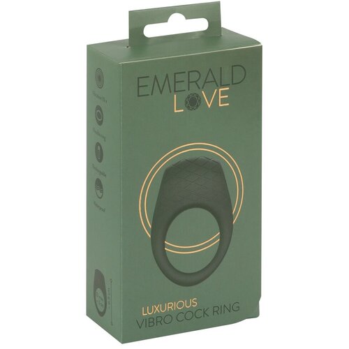 Emerald Love Vibrirajući prsten za penis Luxurious, 6,5cm, Zeleni Cene