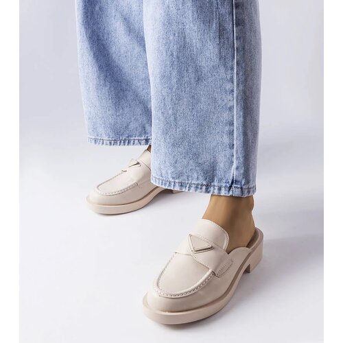 Gemre Beige closed-toe slides Berkshire Cene