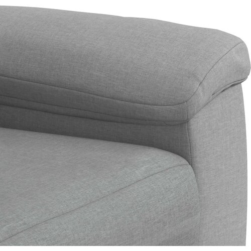 Set sofe 2 pcs Svjetlosiva Tkanina - Svjetlosiva Jednostruka + Dvostruka (140 cm) Slike