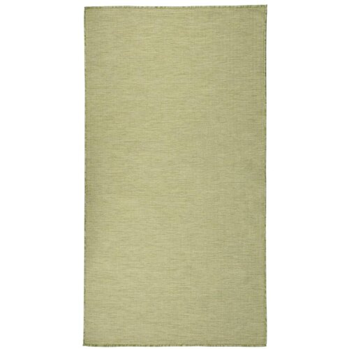 vidaXL zunanja preproga plo&scaron;čato tkanje 80x150 cm zelena Cene