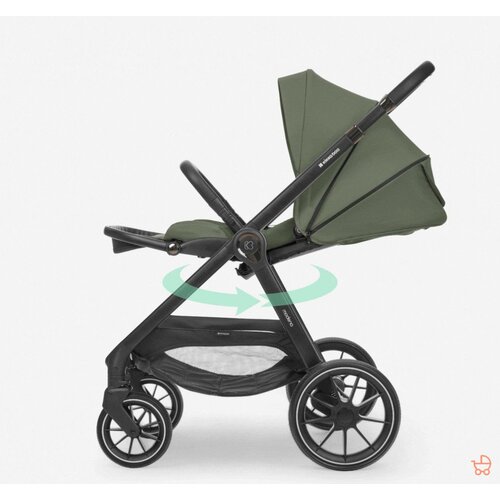 Kikka Boo modena kolica za bebe 3u1 set sa i-size auto sedi&amp;scaron;tem i tvrdom korpom army green Slike