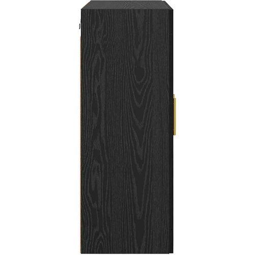  Kabinetski zidni 2 kom. Crni hrast 69,5 x 34 x 90 cm Slike