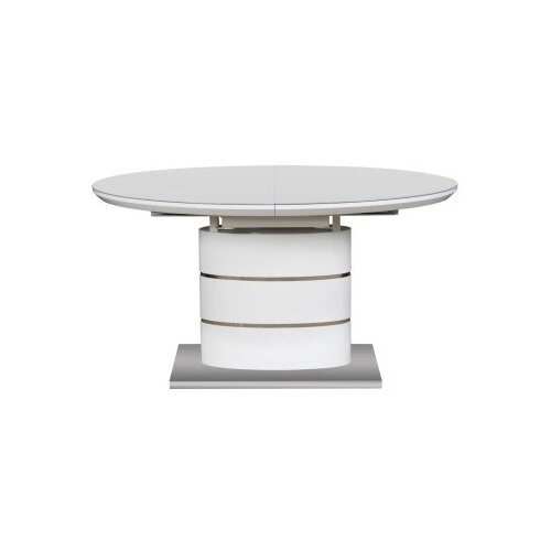 Art Invest Trpezarijski sto Sfera MDF Beli visoki sjaj (1400-1800)x900x760mm Cene