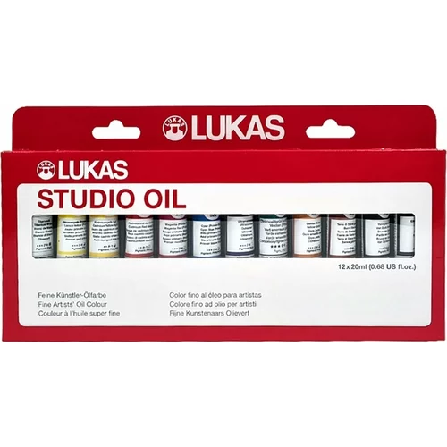 Lukas Studio Set oljnih barv 12 x 20 ml