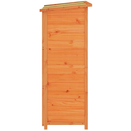  Vrtno spremi&amp;scaron;te za alat smeđe 83x57x140 cm od masivne borovine Slike
