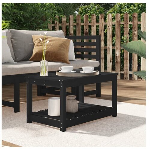  vrtni stol crni 82 5 x 50 5 x 45 cm od masivne borovine Cijene