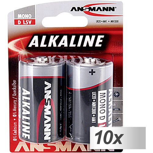 Ansmann 10x2 Alkaline Mono D LR 20 red-Line Cijene
