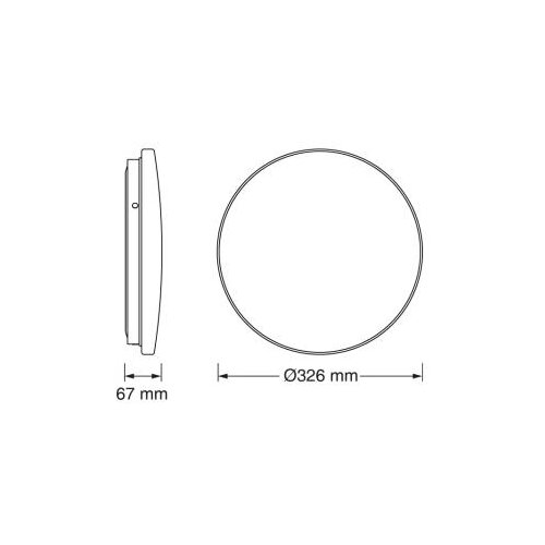 Osram LED plafonjera 32.6cm 18W 6500K IP20 bela Slike