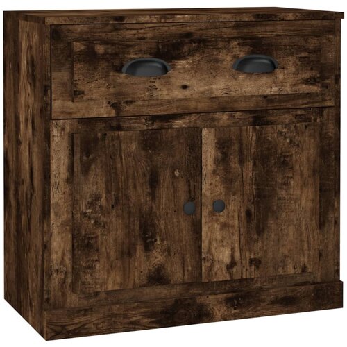 Maison Chic Komoda - Predalnik dimljeni hrast 70x35,5x67,5 cm inženirski les, (21718299) Cene