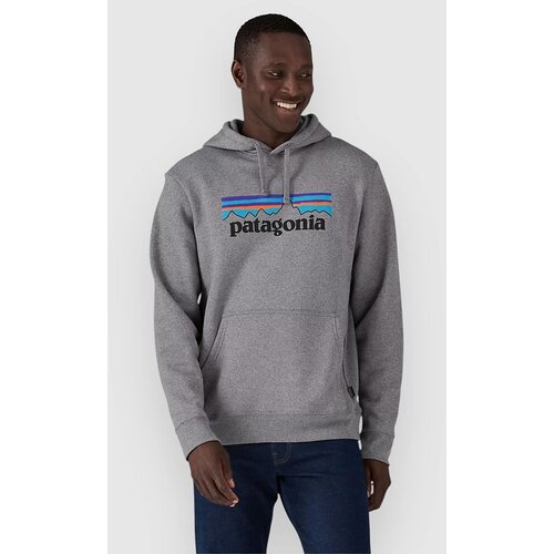 Patagonia P-6 Logo Uprisal Pulover s kapuco gravel heather Cene