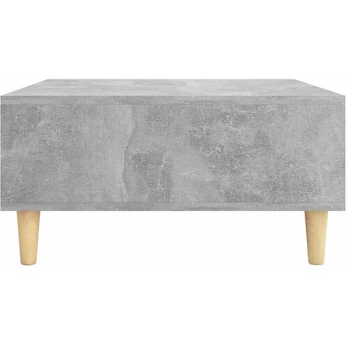  Stolić za kavu siva boja betona 60x60x30 cm konstruirano drvo Slike
