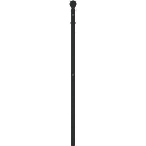  Metalno uzglavlje crno 107 cm Slike