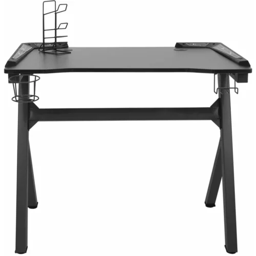  Igraći stol LED u obliku slova Y crni 110 x 60 x 75 cm