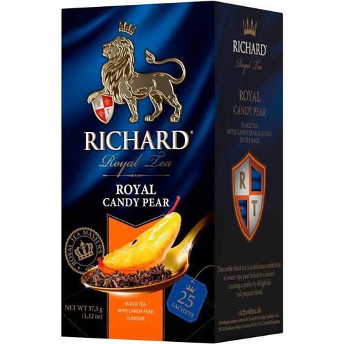 Richard royal candy pear – crni čaj sa aromom karamelizovane kruške 25 x 1,5g Cene