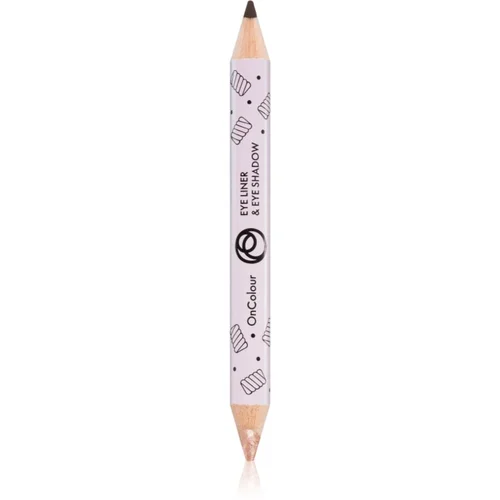 Oriflame OnColour sjenilo za oči i eyeliner 2 u 1 nijansa Fluffy Nude 1,5 g