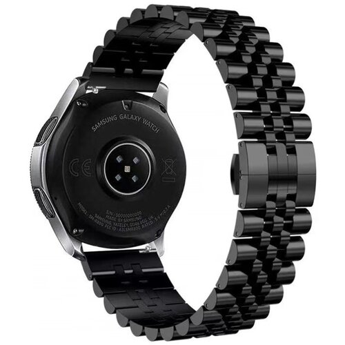 INF Univerzalni kovinski pašček za uro za Huawei/Samsung Black 22 mm, (22068635) Cene