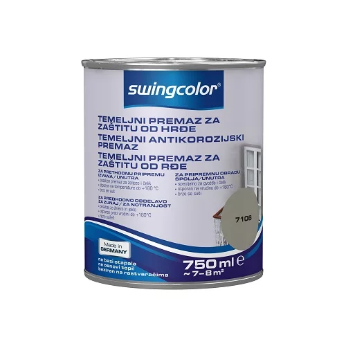 SWINGCOLOR Temeljna boja za zaštitu od hrđanja (750 ml, Sive boje)