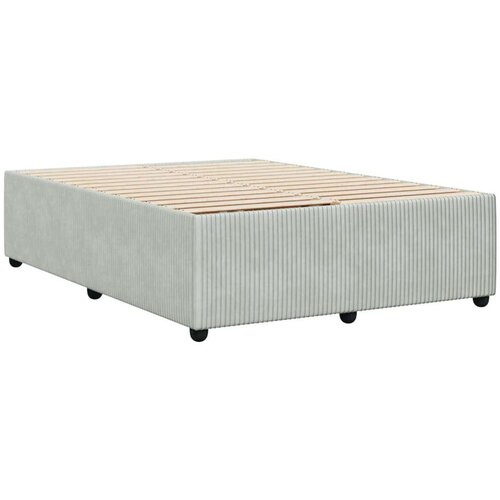 VidaXL Okvir za krevet svjetlosivi 140x200 cm bar&amp;scaron;unasti Slike
