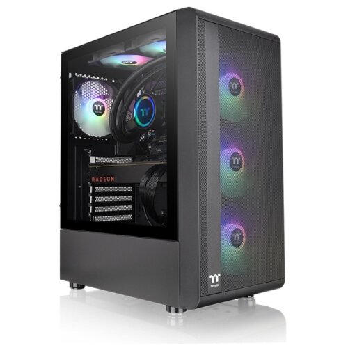 Thermaltake S200 TG ARGB Mid tower case, 3x... Slike
