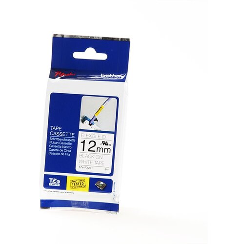 Brother Savitljiva laminirana traka, 12 mm, Črna na beli Cijene