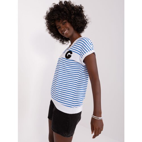 RELEVANCE Blouse-RV-BZ-8819.46-white-navy blue Cene