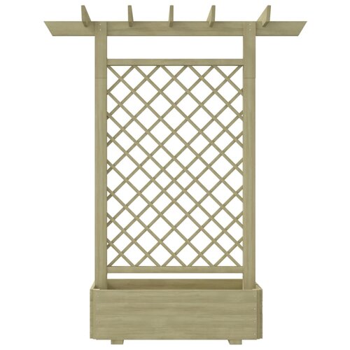 Maison Chic Vrtna pergola - cvetlična korita - Cvetlični Lonec s cvetličnim koritom 162x56x204 cm lesena, (21790031) Cene