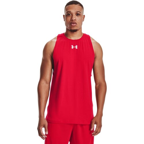 Under Armour Baseline Cotton Majica brez rokavov Rdeča Slike