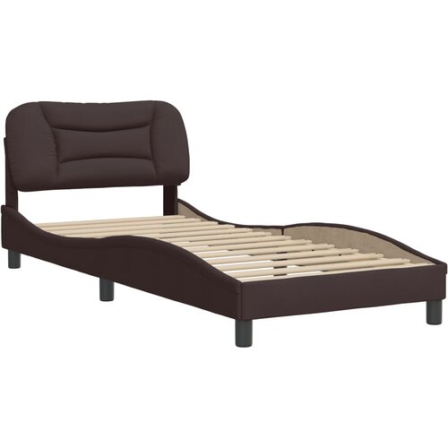 vidaXL Okvir za krevet s uzglavljem tamnosmeđi 80x200 cm od tkanine Cijene