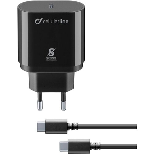 Cellular Line USB-C hi&amp;scaron;ni polnil. kit sam C2C 25W ACHSMKITC2CPD25WK Slike