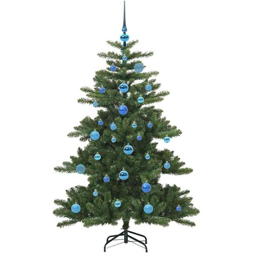 VidaXL Umjetno božićno drvce s nogom with LEDs s stalakom 150cm PVC Slike