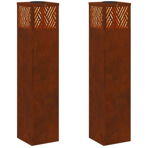  Solarna LED svjetlost za stazu 2 pcs Corten čelik Corten čelik Slike