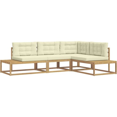  Set vanjskih sofa Bijela 277 5 x 198 5 x 73 cm Poliester Slike