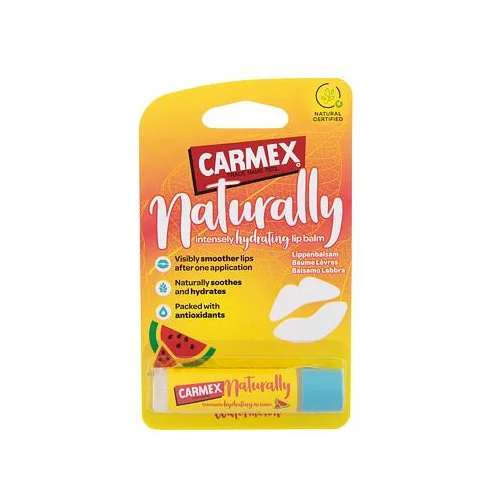 Carmex Naturally balzam za intenzivno vlaženje ustnic 4,25 g odtenek Watermelon