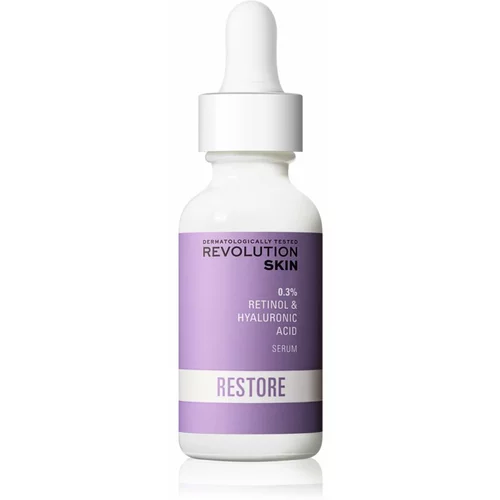 Revolution Retinol 0.3% serum protiv bora s retinolom s hijaluronskom kiselinom 30 ml